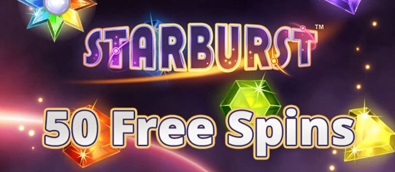 50 Free Spins på Starburst